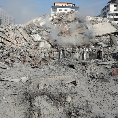 Damage in Gaza Strip during the October 2023, Palestine