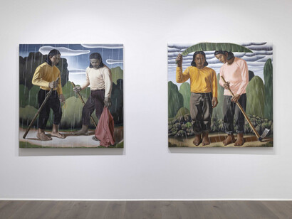 Tang Shuo, My garden, exhibition view. Courtesy of Steve Turner Gallery