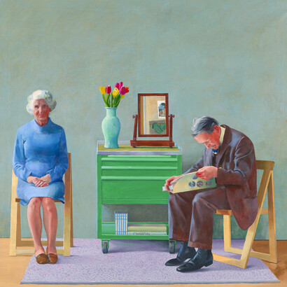David Hockney, My parents, 1977. Courtesy of Tate. © David Hockney