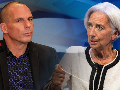 Janis Varoufakis and Christine Lagarde