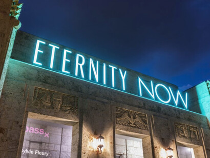 Sylvie Fleury. Eternity Now. Courtesy of The Bass 