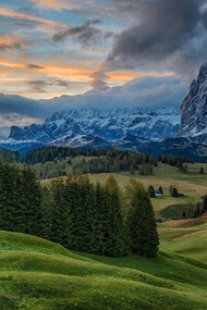 Uno splendido paesaggio delle Dolomiti