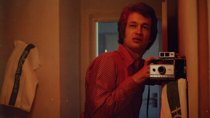 Wim Wenders, Selfportrait,1975. © Wim Wenders. Courtesy Wim Wenders Foundation