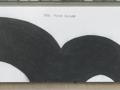 Christine Sun Kim (b. 1980), Too Much Future, 2017 (installation view, Whitney Museum of American Art, New York, January 29, 2018–). Collection of the artist. Photograph by Ron Amstutz
