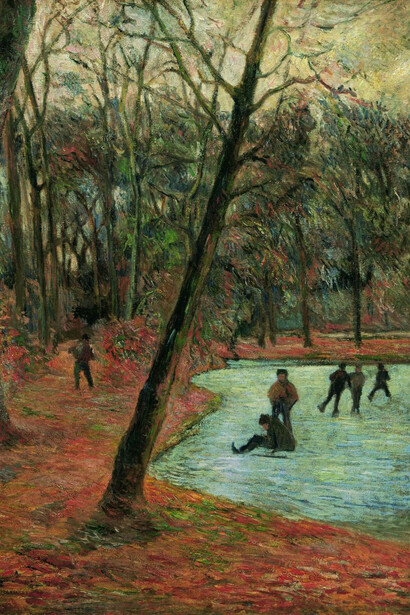 Paul Gauguin, Skøjteløbere i Frederiksberg Have, 1884. Courtesy of Glyptotek