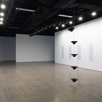 Raven Chacon, Place where the waters crossed, exhibition view. Courtesy of the Leonard & Bina Ellen Art Gallery
