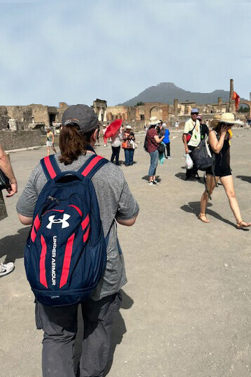 Brenda Lee Bohen in Pompeii, Italy