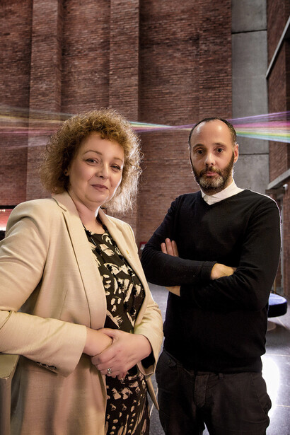 NI Culture Minister Carál Ní Chuilín joins Hugh Mulholland, Curator at the MAC, for the announcement of the shortlist for MAC International, a new art prize launched by the MAC offering a prize of £20,000 to the winner