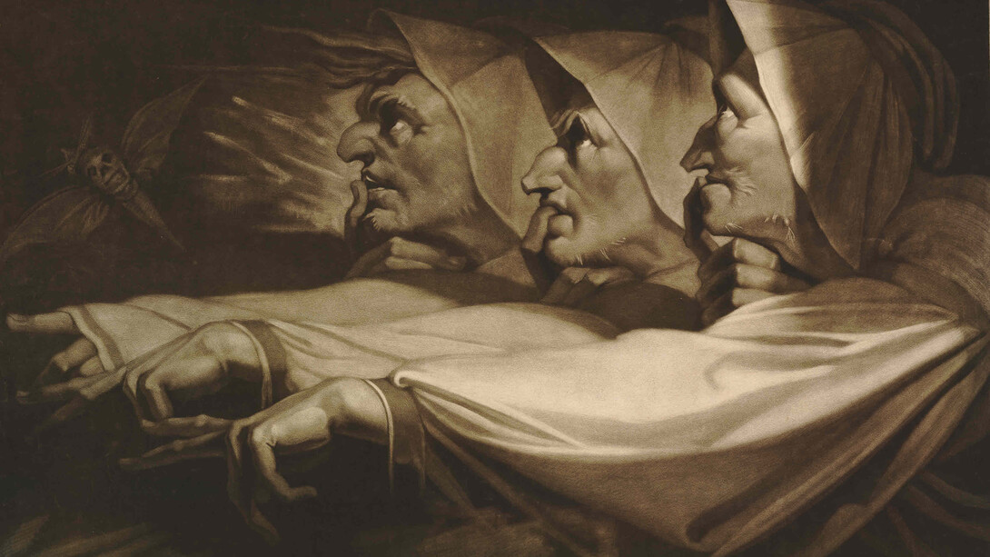 The Three Weird Sisters from Macbeth, 1785, John Raphael Smith, after Henry Fuseli, mezzotint © The Trustees of the British Museum