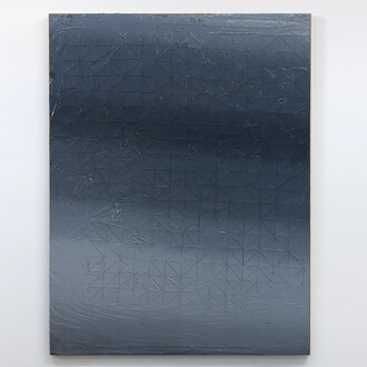 Mark Hagen, To Be Titled (Gradient Painting 45), 2014, acrylic on burlap over panel, 68 x 52 x 1.5 in. 172.72 x 132.08 x 3 © Mark Hagen, Courtesy Marlborough Chelsea