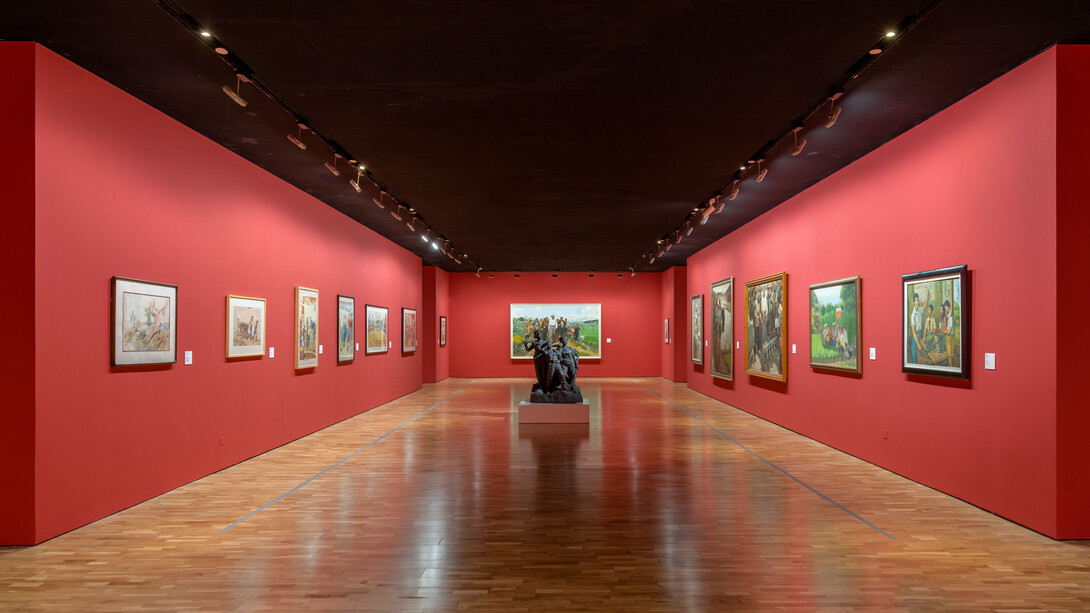 Various artists, Keep pace with the times, exhibition view. Courtesy of Long Museum