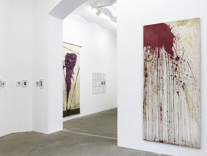 Hermann Nitsch and Julian Schnabel. Courtesy of Galerie Elisabeth & Klaus Thoman