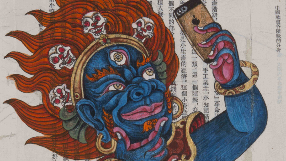 Little Red Book no.22
2015
Gade
acrylic and paper on canvas
15.2 x 17.9 cm (6 x 6 ¾)