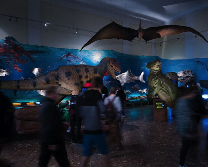 Prehistoric Times and Dinosaurs. Courtesy of Haus der Natur 