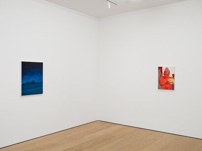 Arcmanoro Niles, When there’s nothing I can do, I go to my heart, exhibition view. Courtesy of Lehmann Maupin Gallery