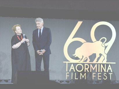 Harrison Ford al Taormina Film Fest, Sicilia, Italia. L’attesissimo Indiana Jones 5 (targato Lucasfilm) già nelle sale italiane dal 28 giugno è distribuito da The Walt Disney Company