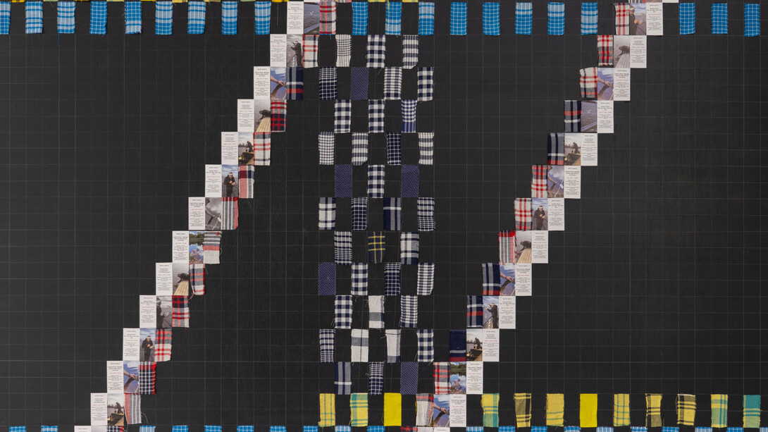 Remy Jungerman, Three rivers black (detail), 2025. Courtesy of Fridman Gallery