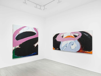 Norman Bluhm, exhibition view. Courtesy of Miles McEnery Gallery