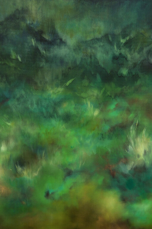 Sarah Biggs, The night calls, 2017, oil on canvas, 100 x 80 cm. Courtesy of Barnard Gallery