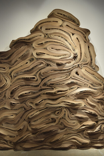 Jae Ko, Force of Nature installation, paper, Courtesy of Robischon Gallery