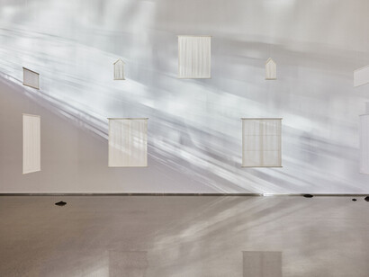 Andreas Eriksson, Horizontal fold, exhibition view. Courtesy of Barbara Wien Gallery