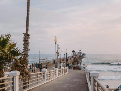 A pier in California's Orange County, where the show takes place, California, USA