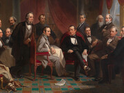 Christian Schussele, Washington Irving y sus amigos literatos en Sunnyside