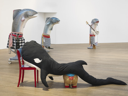 Cosima von Bonin, Songs for gay dogs, exhibition view. Courtesy of Mudam Luxembourg