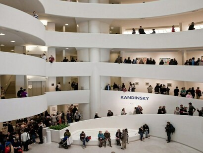 Installation view: Kandinsky, Solomon R. Guggenheim Museum, New York, September 18, 2009–January 13, 2010. Photo: SRGF