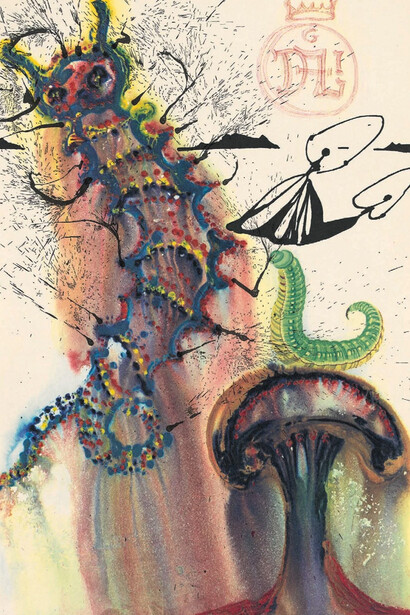 Ilustración de Salvador Dalí para el libro de Lewis Carroll, «Alicia en el país de las maravillas» 