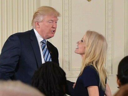 Trump y Kellyanne Conway, su consejera presidencial