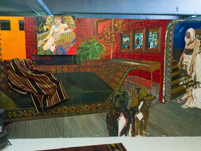 Cornelia Oliver, Interior Triptych, No Figures, March 2013