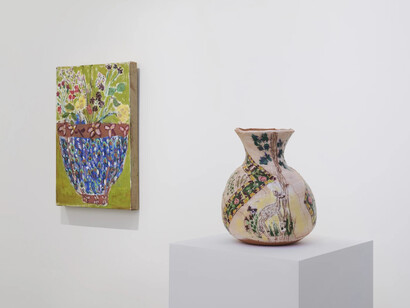 Jennifer Rochlin, Suns and Lovers, vue d'exposition. Avec l'aimable autorisation de la Galerie Mariane Ibrahim