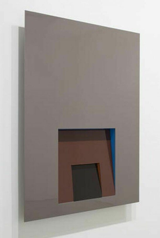 Gregory Johnston, L’Inevitable Esponenziale (Earth), Enamel on aluminum , 2014, 40 x 30 x 2.5 inches