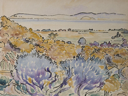 Henri-Edmond Cross, La costa provenzale, 1908 circa. Per gentile concessione di Palazzo Zabarella