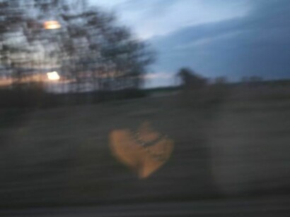 Nan Goldin, Sunset on the train, Berlin-Paris, 2012