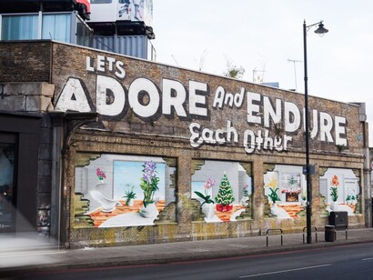 Londres. Calle del barrio de Shoreditch 