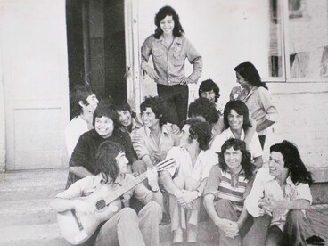 Una parte del gruppo dei ragazzi cileni inviati in Unione Sovietica nel 1973