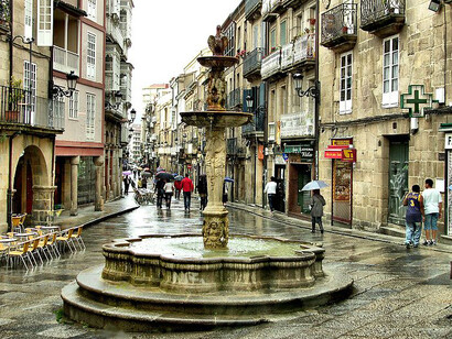 Ourense. Stone fountain
