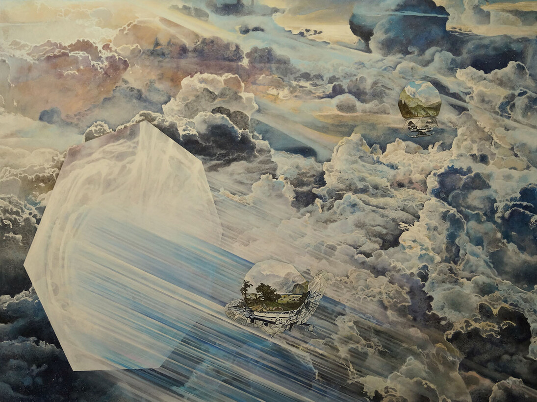 Geoff Diego Litherland, The Other Side of the Sky, Oil on Canvas, 140 x 180 cm
