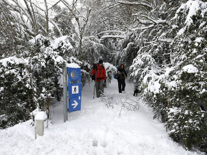 El temporal cubre de nieve la mitad norte de España 