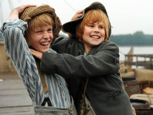 Fotograma del filme «Tom Sawyer», protagonizado por Louis Hoffman y Leon Seidel