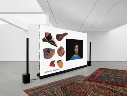 Seth Price, Redistribution 2026–2007, exhibition view. Courtesy of Sadie Coles HQ