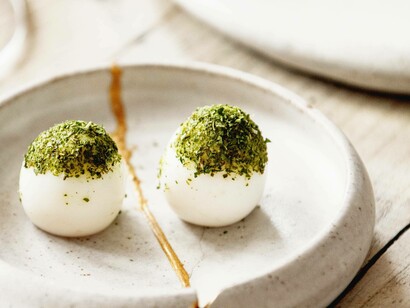 Simple but elegant dish at the Small Holding in Kent, UK