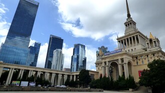 Le Centre des expositions de Shanghai, photo Fabien Bellat