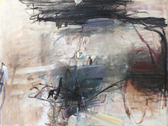 Tom Lieber, Blue Sweep, 2014, oil on canvas, 30 x 40 inches, Framed 31” x 41”