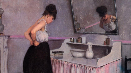 Gustave Caillebotte. Donna che fa toilette