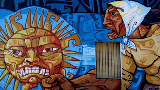 Mural Abuelas de la Plaza de Mayo, La Boca, Buenos Aires, Argentina