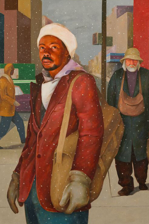 Robert Neal, Street people (detail), 1986. Courtesy of PAFA