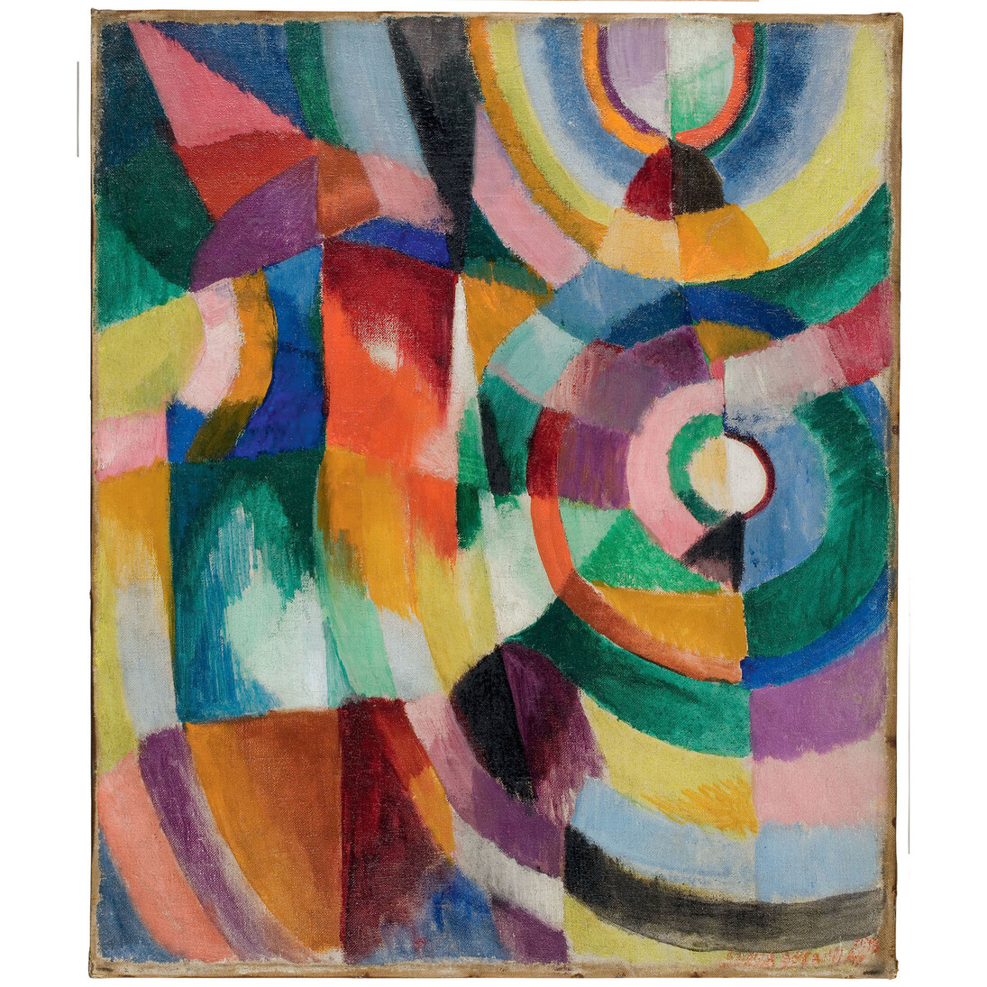 Sonia Delaunay, Electric Prisms 1913, Davis Museum at Wellesley College, Wellesley, MA, Gift of Mr. Theodore Racoosin © Pracusa 2014083            
